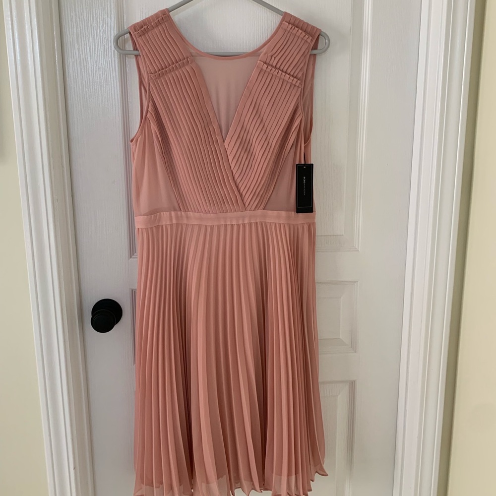 BCBG Max Azria pale pink cocktail dress